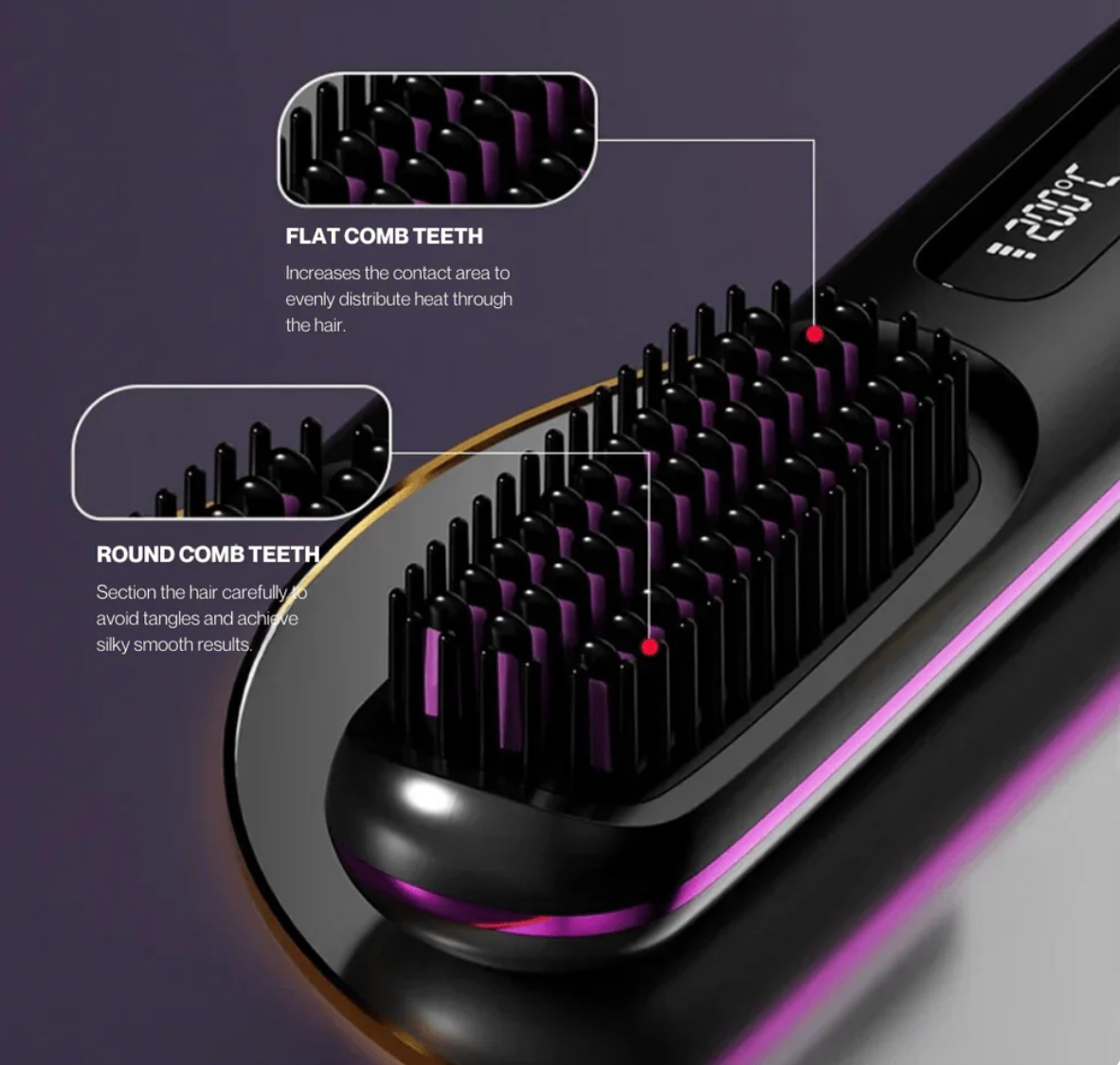 💇‍♀️ Cepillo Alisador portátil